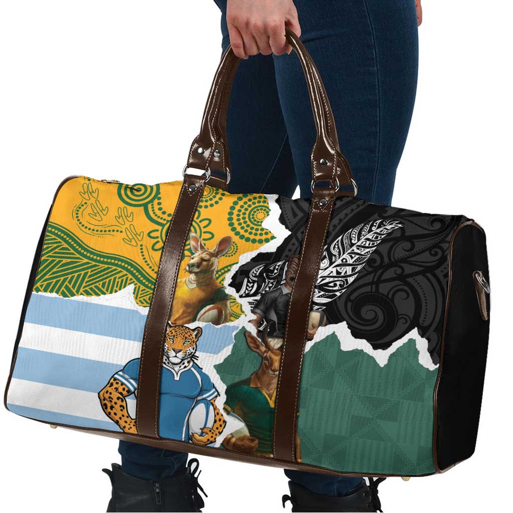 Rugby 2025 Championship Travel Bag Southern Hemisphere Countries Mascots - Aussie Hoodie