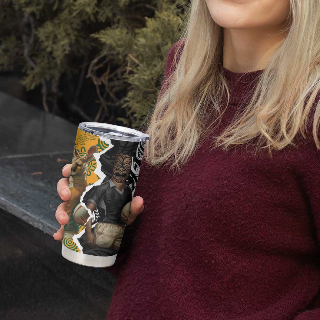 Rugby 2025 Championship Tumbler Cup Southern Hemisphere Countries Mascots - Aussie Hoodie