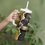 Rugby 2025 Championship Tumbler With Handle Southern Hemisphere Countries Mascots - Aussie Hoodie