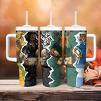 Rugby 2025 Championship Tumbler With Handle Southern Hemisphere Countries Mascots - Aussie Hoodie