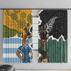 Rugby 2025 Championship Window Curtain Southern Hemisphere Countries Mascots - Aussie Hoodie