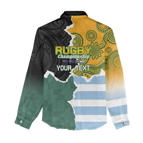 Personalised Rugby 2025 Championship Women Casual Shirt Southern Hemisphere Countries Mascots - Aussie Hoodie