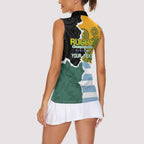 Personalised Rugby 2025 Championship Women Sleeveless Polo Shirt Southern Hemisphere Countries Mascots - Aussie Hoodie
