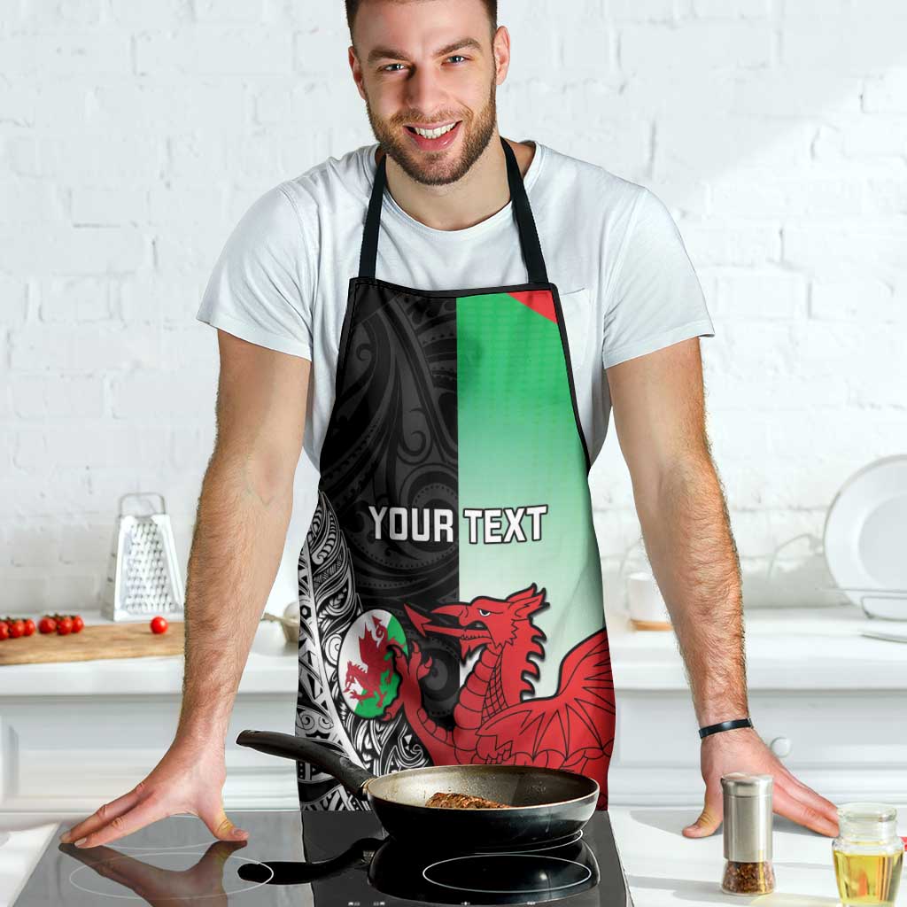 New Zealand and Wales Rugby Custom Apron Aotearoa All Black Combine Welsh Dragon - Aussie Hoodie