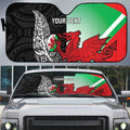 New Zealand and Wales Rugby Custom Auto Sun Shade Aotearoa All Black Combine Welsh Dragon - Aussie Hoodie