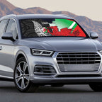 New Zealand and Wales Rugby Custom Auto Sun Shade Aotearoa All Black Combine Welsh Dragon - Aussie Hoodie