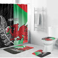 New Zealand and Wales Rugby Custom Bathroom Set Aotearoa All Black Combine Welsh Dragon - Aussie Hoodie