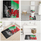New Zealand and Wales Rugby Custom Bathroom Set Aotearoa All Black Combine Welsh Dragon - Aussie Hoodie