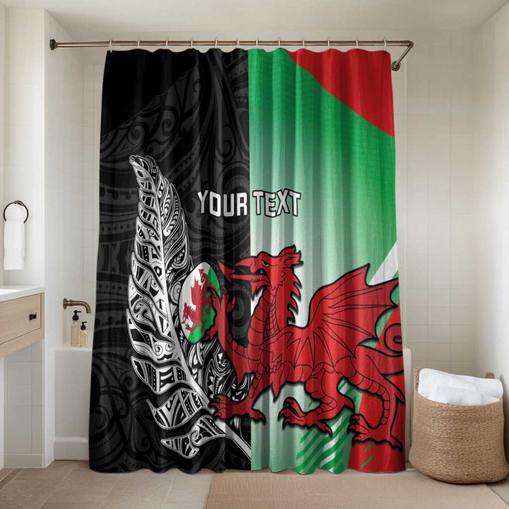 New Zealand and Wales Rugby Custom Bathroom Set Aotearoa All Black Combine Welsh Dragon - Aussie Hoodie