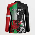 New Zealand and Wales Rugby Custom Blazer Aotearoa All Black Combine Welsh Dragon - Aussie Hoodie