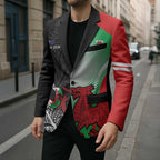 New Zealand and Wales Rugby Custom Blazer Aotearoa All Black Combine Welsh Dragon - Aussie Hoodie