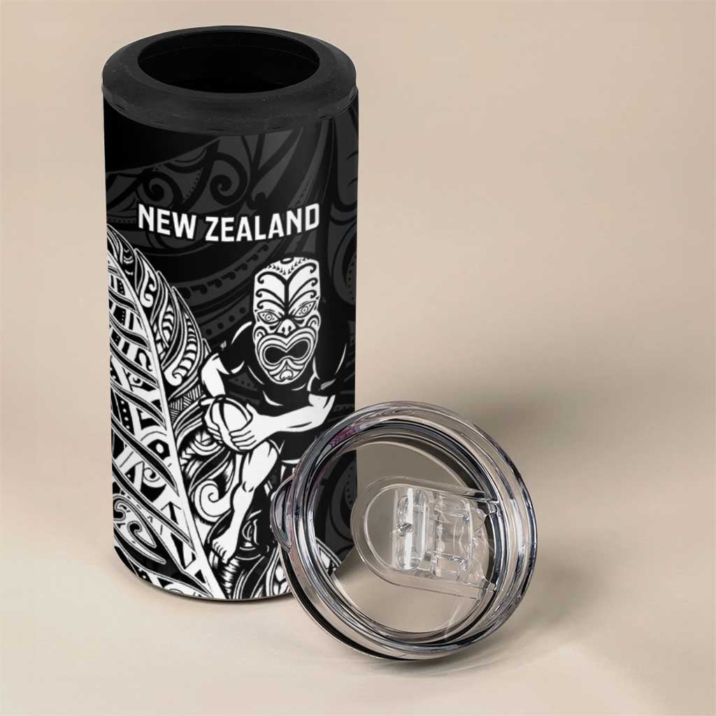 New Zealand and Wales Rugby Custom 4 in 1 Can Cooler Tumbler Aotearoa All Black Combine Welsh Dragon - Aussie Hoodie