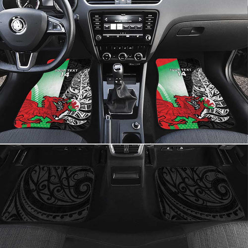 New Zealand and Wales Rugby Custom Car Mats Aotearoa All Black Combine Welsh Dragon - Aussie Hoodie