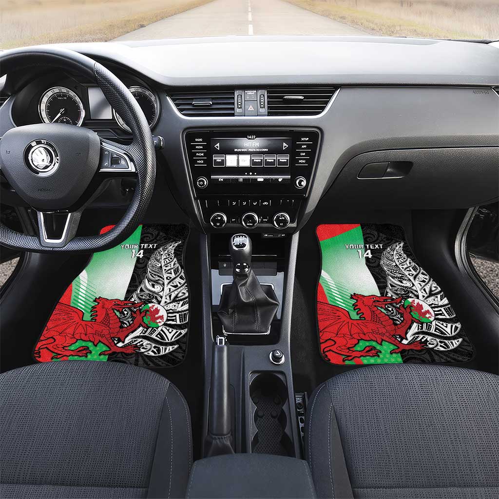 New Zealand and Wales Rugby Custom Car Mats Aotearoa All Black Combine Welsh Dragon - Aussie Hoodie