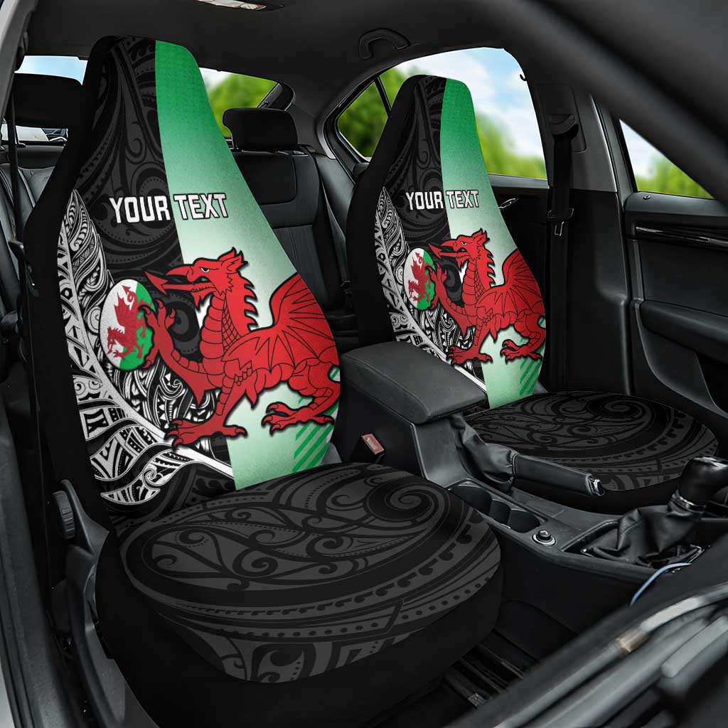 New Zealand and Wales Rugby Custom Car Seat Cover Aotearoa All Black Combine Welsh Dragon - Aussie Hoodie
