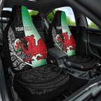 New Zealand and Wales Rugby Custom Car Seat Cover Aotearoa All Black Combine Welsh Dragon - Aussie Hoodie