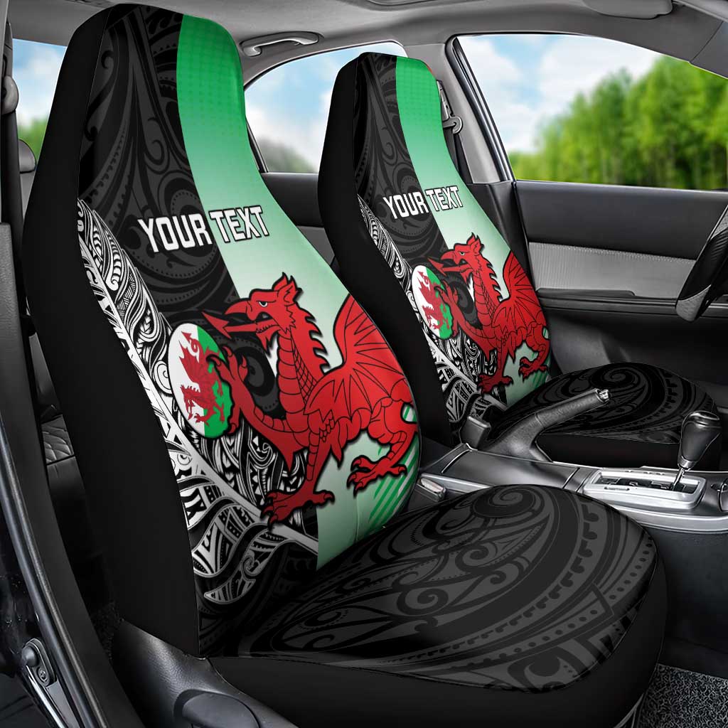 New Zealand and Wales Rugby Custom Car Seat Cover Aotearoa All Black Combine Welsh Dragon - Aussie Hoodie