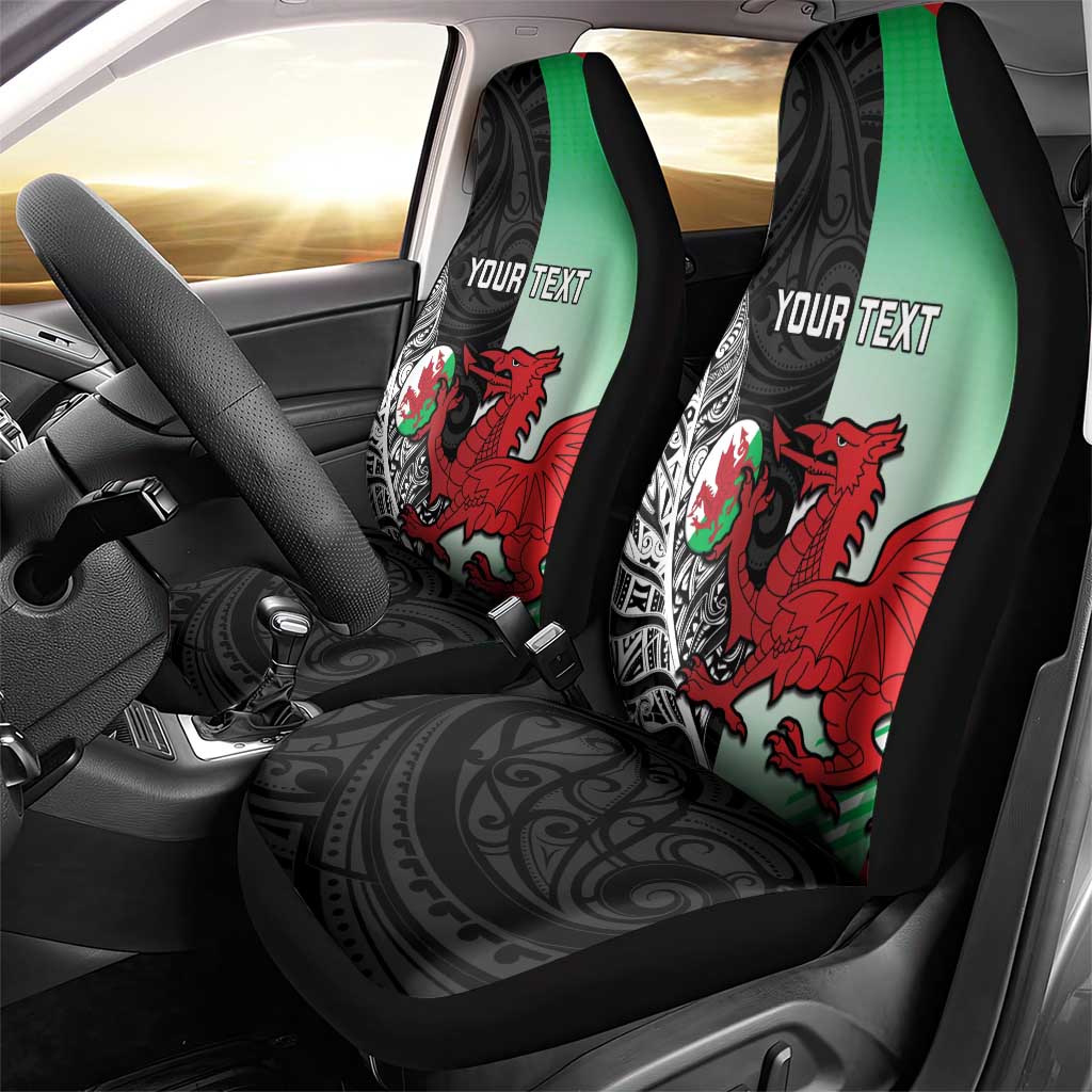 New Zealand and Wales Rugby Custom Car Seat Cover Aotearoa All Black Combine Welsh Dragon - Aussie Hoodie