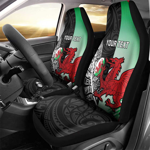 New Zealand and Wales Rugby Custom Car Seat Cover Aotearoa All Black Combine Welsh Dragon - Aussie Hoodie