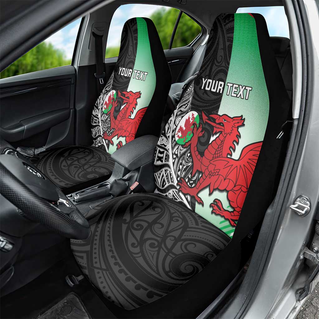 New Zealand and Wales Rugby Custom Car Seat Cover Aotearoa All Black Combine Welsh Dragon - Aussie Hoodie