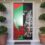 New Zealand and Wales Rugby Custom Door Cover Aotearoa All Black Combine Welsh Dragon - Aussie Hoodie