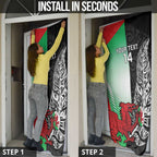 New Zealand and Wales Rugby Custom Door Cover Aotearoa All Black Combine Welsh Dragon - Aussie Hoodie