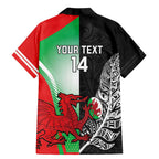New Zealand and Wales Rugby Custom Family Matching Mermaid Dress and Hawaiian Shirt Aotearoa All Black Combine Welsh Dragon - Aussie Hoodie