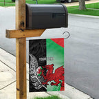 New Zealand and Wales Rugby Custom Garden Flag Aotearoa All Black Combine Welsh Dragon - Aussie Hoodie