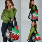 New Zealand and Wales Rugby Custom Grocery Bag Aotearoa All Black Combine Welsh Dragon - Aussie Hoodie