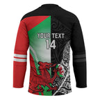 New Zealand and Wales Rugby Custom Hockey Jersey Aotearoa All Black Combine Welsh Dragon - Aussie Hoodie
