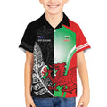 New Zealand and Wales Rugby Custom Kid Hawaiian Shirt Aotearoa All Black Combine Welsh Dragon - Aussie Hoodie