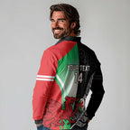 New Zealand and Wales Rugby Custom Long Sleeve Polo Shirt Aotearoa All Black Combine Welsh Dragon - Aussie Hoodie