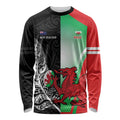 New Zealand and Wales Rugby Custom Long Sleeve Shirt Aotearoa All Black Combine Welsh Dragon - Aussie Hoodie