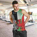 New Zealand and Wales Rugby Custom Men Tank Top Aotearoa All Black Combine Welsh Dragon - Aussie Hoodie