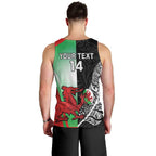 New Zealand and Wales Rugby Custom Men Tank Top Aotearoa All Black Combine Welsh Dragon - Aussie Hoodie