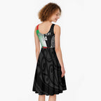 New Zealand and Wales Rugby Custom Midi Dress Aotearoa All Black Combine Welsh Dragon - Aussie Hoodie