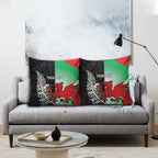 New Zealand and Wales Rugby Custom Pillow Cover Aotearoa All Black Combine Welsh Dragon - Aussie Hoodie