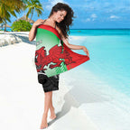 New Zealand and Wales Rugby Custom Sarong Aotearoa All Black Combine Welsh Dragon - Aussie Hoodie