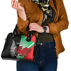 New Zealand and Wales Rugby Custom Shoulder Handbag Aotearoa All Black Combine Welsh Dragon - Aussie Hoodie
