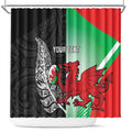 New Zealand and Wales Rugby Custom Shower Curtain Aotearoa All Black Combine Welsh Dragon - Aussie Hoodie