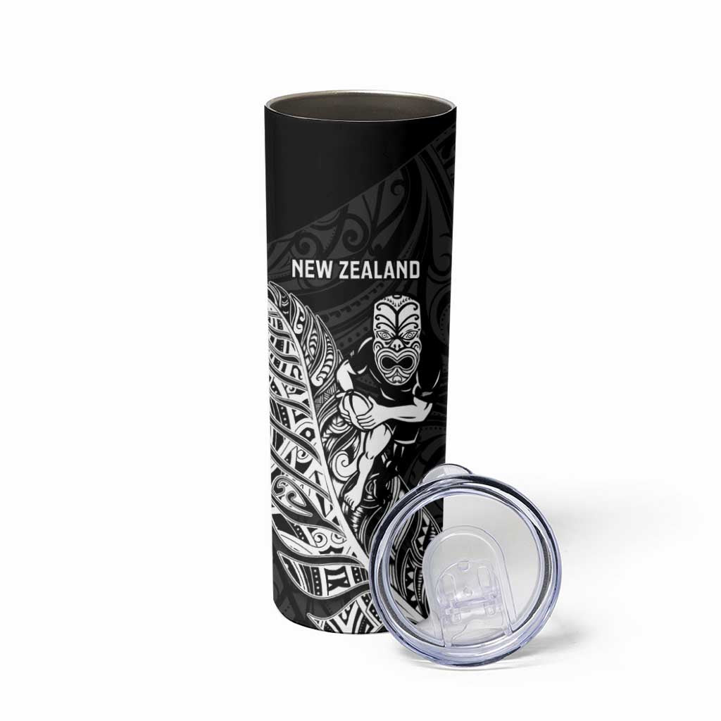 New Zealand and Wales Rugby Custom Skinny Tumbler Aotearoa All Black Combine Welsh Dragon - Aussie Hoodie