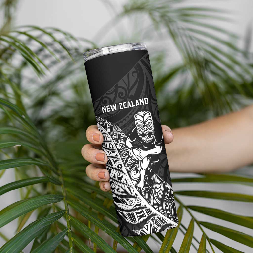 New Zealand and Wales Rugby Custom Skinny Tumbler Aotearoa All Black Combine Welsh Dragon - Aussie Hoodie