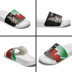 New Zealand and Wales Rugby Custom Slide Sandals Aotearoa All Black Combine Welsh Dragon - Aussie Hoodie
