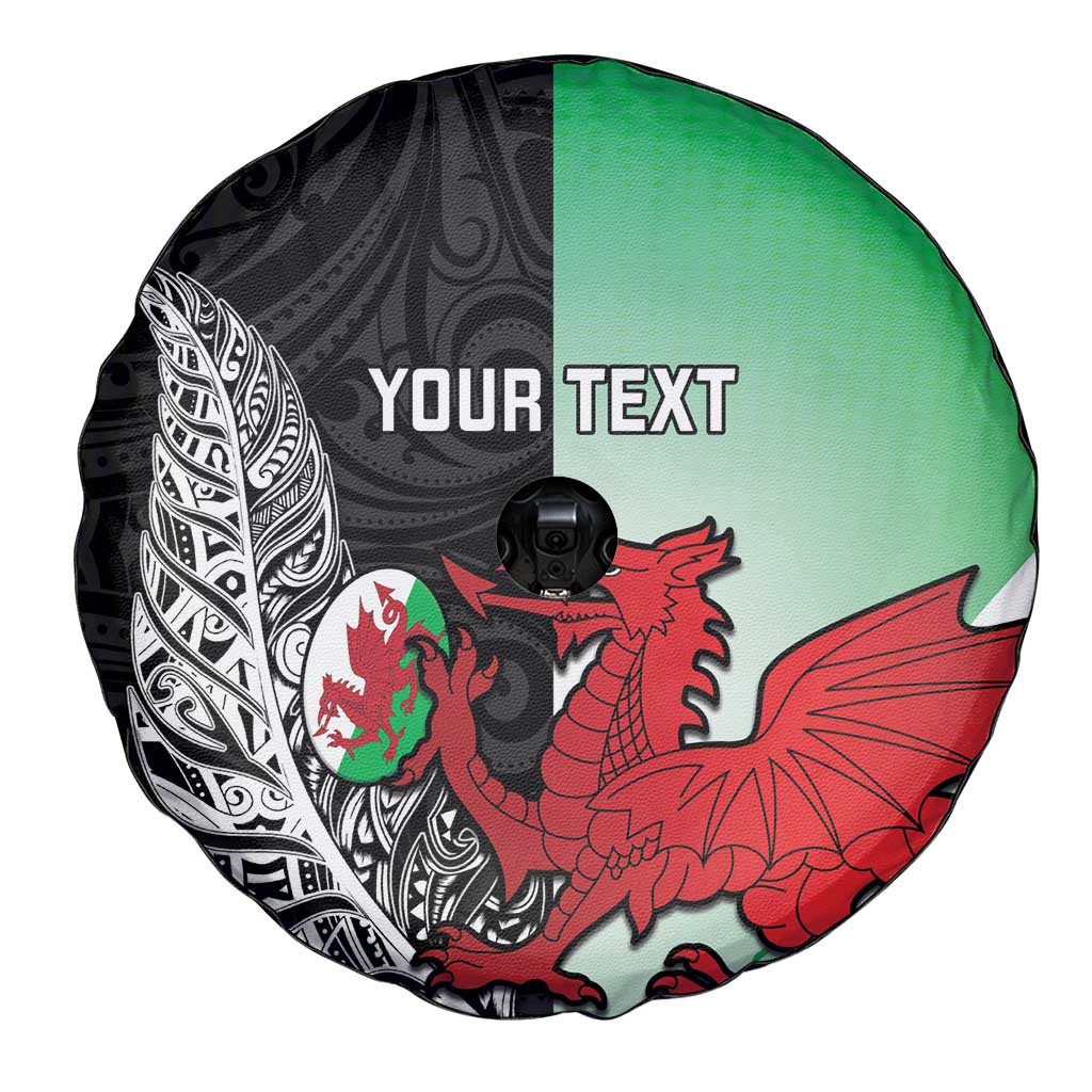 New Zealand and Wales Rugby Custom Spare Tire Cover Aotearoa All Black Combine Welsh Dragon - Aussie Hoodie