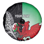 New Zealand and Wales Rugby Custom Spare Tire Cover Aotearoa All Black Combine Welsh Dragon - Aussie Hoodie