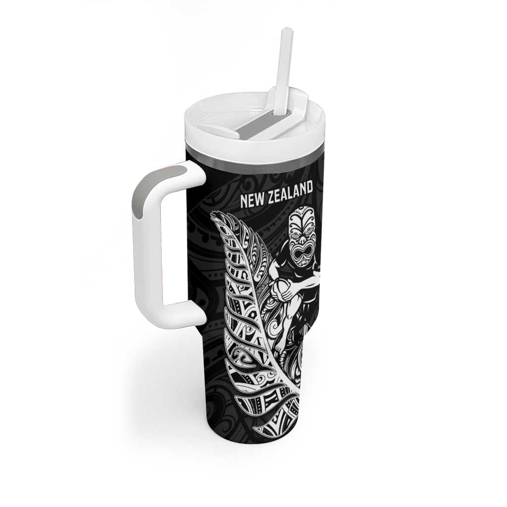 New Zealand and Wales Rugby Custom Tumbler With Handle Aotearoa All Black Combine Welsh Dragon - Aussie Hoodie