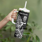 New Zealand and Wales Rugby Custom Tumbler With Handle Aotearoa All Black Combine Welsh Dragon - Aussie Hoodie