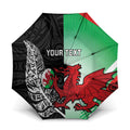 New Zealand and Wales Rugby Custom Umbrella Aotearoa All Black Combine Welsh Dragon - Aussie Hoodie