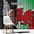 New Zealand and Wales Rugby Custom Window Curtain Aotearoa All Black Combine Welsh Dragon - Aussie Hoodie