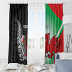 New Zealand and Wales Rugby Custom Window Curtain Aotearoa All Black Combine Welsh Dragon - Aussie Hoodie